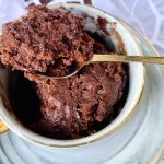 Egg-free Chocolate Microwave Mug Cake Recipe | At The Table Tonight