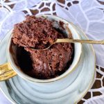 Egg-free Chocolate Microwave Mug Cake Recipe | At The Table Tonight