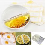 Poach Two Eggs Omelet Mold Kitchen Microwave Gadget Cooker | Cooker, Microwave  omelette maker, Microwave omelet