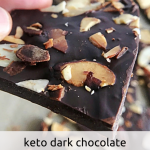 Easy Keto Chocolate Almond Bark | Simply by Elle