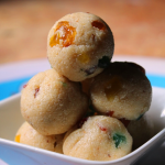 4 Min Microwave Rava Ladoo Recipe / Rava Ladoo using Condensed Milk - Easy  Microwave Sweets - Yummy Tummy