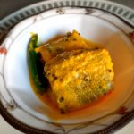 Sorshe Bhapa Salmon (Steamed Salmon in Mustard Sauce)-Microwave Recipe
