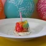 Rainbow Birthday Microwave Sponge – Smoothies & Sundaes