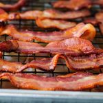 Easy Crispy Air Fryer Maple Candied Bacon - Keeping It Relle