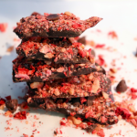Festive Dark Chocolate Bark with Strawberries and Almonds - Life on  Westerly Creek