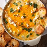 Buffalo Chicken Dip in the Slow Cooker Recipe and Serving Ideas