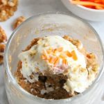 Carrot Cake Mug Cake with Cream Cheese Frosting - The Bitter Side of Sweet