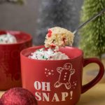 Easy Festive Christmas Cake Mix Mug Cake - Lifestyle of a Foodie
