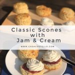 Classic Jam & Cream Scones - Baking without Eggs - Casa Costello %