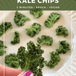 3 Minute Microwave Kale Chips - Cheerful Choices Food and Nutrition Blog
