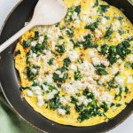 Spinach and Feta Omelet for Breakfast - La Cuisine de Géraldine