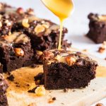 Brownie with Hazelnuts and Salted Butter Caramel