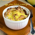 Spicy Treats: Eggless Bread Pudding With Eggless Vanilla Custard Sauce |  Left Over Challah Bread Recipe