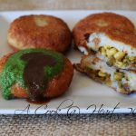 A Cook @ Heart: Aloo Tikki Chaat (Stuffed Potato Shells)