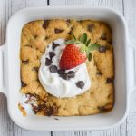 Low-FODMAP Five Minute Chocolate Chip Microwave Cookie; Gluten-free |  Rachel Pauls Food