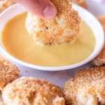 Baked Chicken Nuggets with Honey Mustard Dipping Sauce | The Cook's Treat