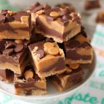 3 Ingredient Chocolate Peanut Butter Fudge - Easy Peasy Pleasy