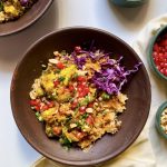 Ginger Rice Bowl with Turmeric Cauliflower and Harissa Peanut Sauce - Mise  en Spice