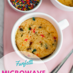 Microwave Mug Cake {Funfetti Style} - Meg's Everyday Indulgence