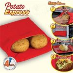 New Red Washable Potato Bag Potato Express Baking Tool Containable 4 Potatoes  Microwave Easy to Cooking Tool Kitchen Accessories | Mybigfatstore |  Electronic Superstore | Smart Products for Smart People