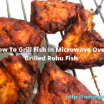 Red Spicy Grilled Fish In Microwave Oven | Indian Style spicy Grilled Carp  ( Rohu ) Fish Recipe | Homespun Recipes