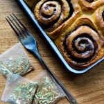 Chai spice cinnamon rolls with vegan chai icing - Gitanjali Roche