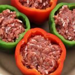 Microwave Stuffed Bell Peppers - My Recipe Treasures