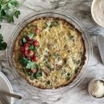 Easy Almond Flour Breakfast Quiche - Poppy & Perch