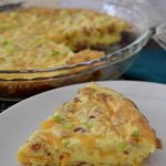 Bacon Cheddar Crustless Quiche - This Delicious House
