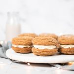 Gingerdoodle Cookies with Bourbon Eggnog Buttercream