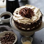 Layered Coffee & Cream Cake ... #coffee #delicious #simple -