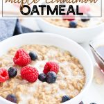 Instant Pot Cinnamon Oatmeal (+ Steel Cut Oats Option) - TIDBITS Marci