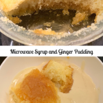 Microwave Syrup and Ginger Sponge Pudding