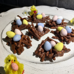 Chocolate Peanut Butter Nests - Easy Easter Treat! - fed by sab