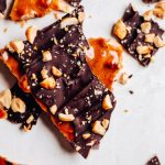 Easy Microwave Peanut Brittle with Chocolate - Munchkin Time