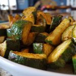 Paprika and Garlic Roasted Zucchini - Table and a Chair