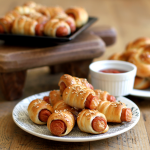 Pretzel-Wrapped Pigs in a Blanket - Two of a Kind