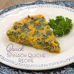 Quick Spinach Quiche Recipe -