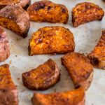 Maple Cinnamon Roasted Sweet Potatoes - Always Nourished