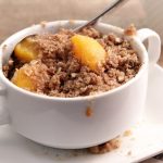 Vegan Peach Cobbler - Easily Made in the Microwave
