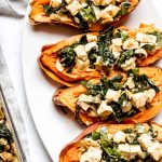 Vegetarian Stuffed Sweet Potato | Abra's Kitchen