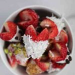 Yogurt Covered Strawberry Hearts with Customizable Toppings