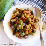 Vegetarian Farm To Table Zucchini Eggplant Shaak - Warrior In The Kitchen