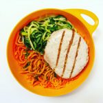 Healthy Hotel Dinner: Roasted Chicken Patty and Vegetable Noodles (Paleo) –  Triple Peak Wellness