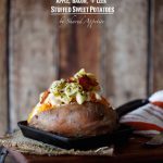 Apple, Bacon, and Leek Stuffed Sweet Potatoes - by Shared Appetite