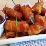 Bacon Wrapped Lil' Smokies with the Best Keto BBQ Sauce | Hip2Keto