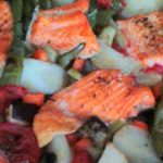 Easiest Way to Make Yummy Baked Salmon in Beer with Vegetables - CookCodex