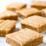 Banana Blondies with Brown Sugar Frosting | Foodtasia