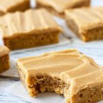 Banana Blondies with Brown Sugar Frosting | Foodtasia