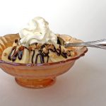 Banana split with eggnog ice cream – Constantly Cooking